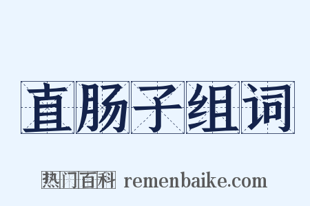 直肠子组词是什么意思的图片